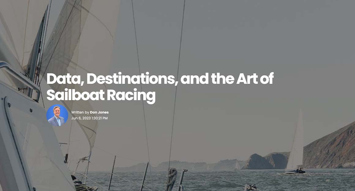 Blog Social Graphic sailboat racing