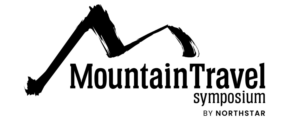 Mountain travel symposium logo black
